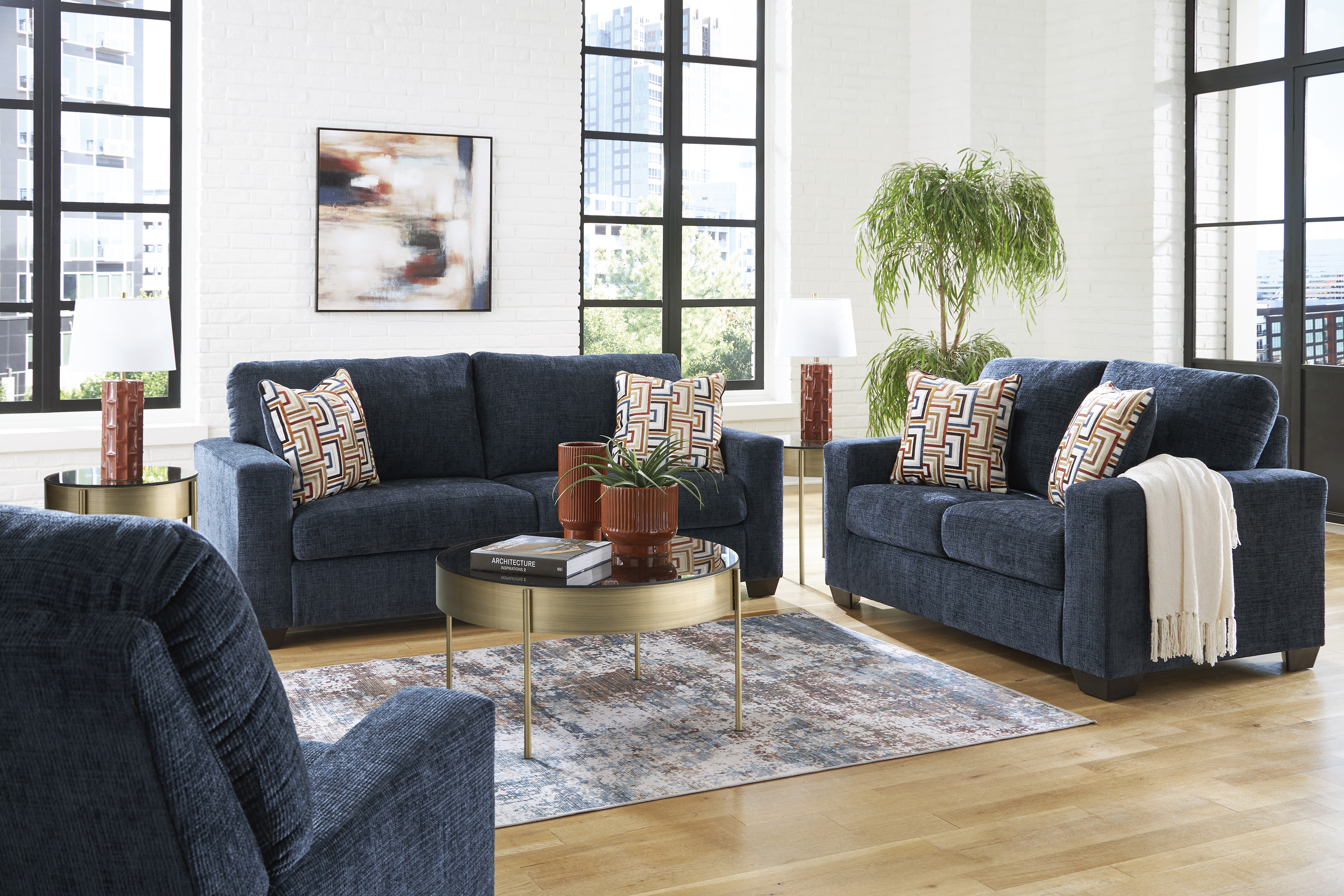 Sofa and loveseat set at Superior Rent To Own.